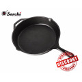 10.25'' Pre-seasoned Cast Iron Skillet with Oil Mouth and Assist Handle